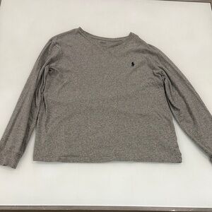 Men’s Ralph Lauren Gray Long Sleeve Shirt with Logo